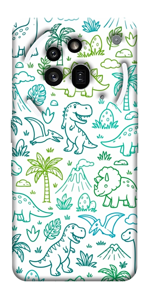 Чехол Dino pattern для Nothing Phone (3a) Pro