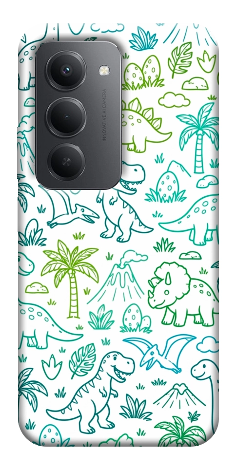 Чохол Dino pattern для Xiaomi Redmi 15 (Europe version)