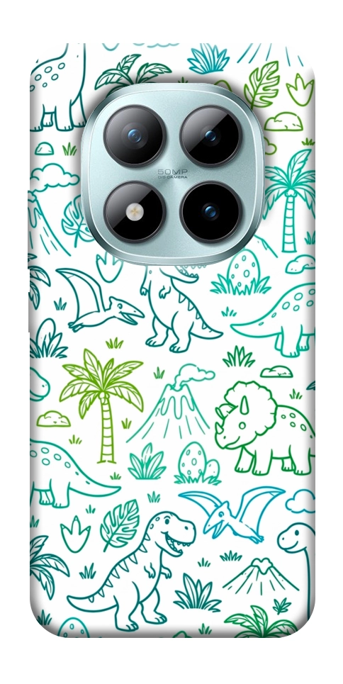 Чехол Dino pattern для Xiaomi Redmi Note 15 Pro 5G