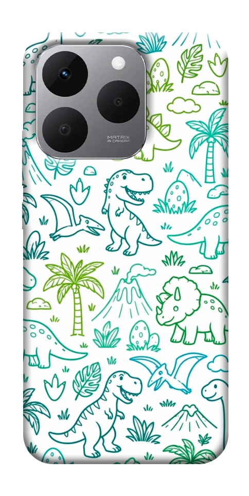 Чохол Dino pattern для Realme 15T