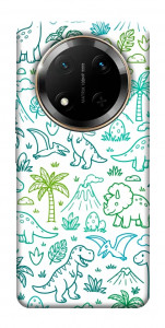 Чехол Dino pattern для Huawei Honor X9c