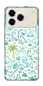 Чехол Dino pattern для ZTE Blade A76 4G