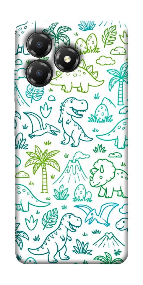 Чехол Dino pattern для ZTE Blade A36