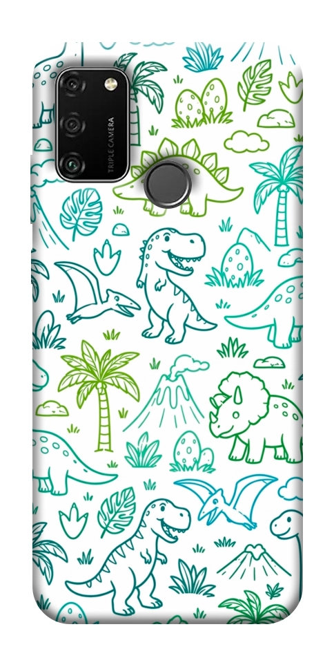 Чехол Dino pattern для Huawei Honor 9A