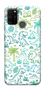 Чехол Dino pattern для Huawei Honor 9A