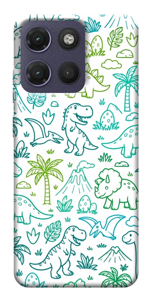 Чехол Dino pattern для Motorola Moto G17
