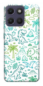 Чехол Dino pattern для Motorola Moto G17