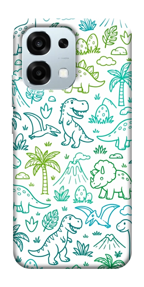 Чохол Dino pattern для Oppo A6 Pro