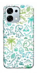 Чохол Dino pattern для Oppo A6 Pro 5G