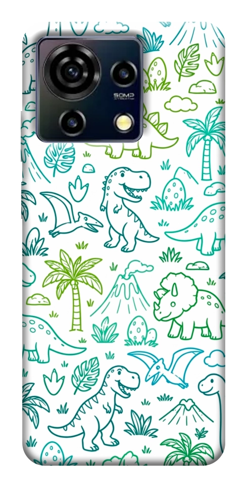 Чехол Dino pattern для ZTE Blade V50 Vita
