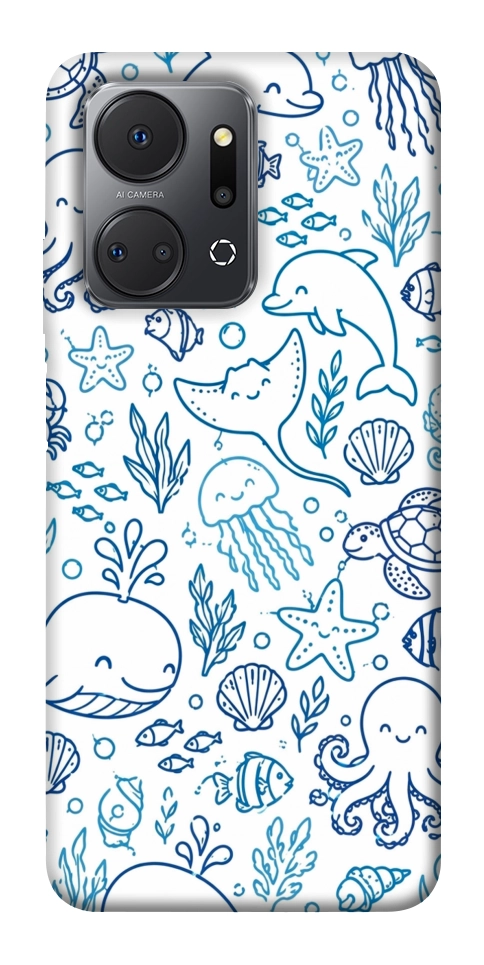 Чехол Sea pattern для Huawei Honor X7a