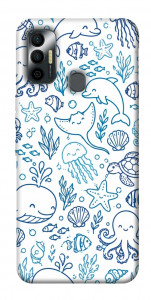 Чохол Sea pattern для TECNO Spark 7