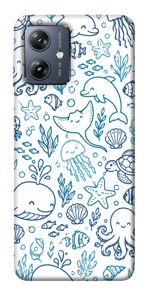 Чехол Sea pattern для Motorola Moto G54