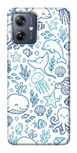 Чехол Sea pattern для Motorola Moto G54
