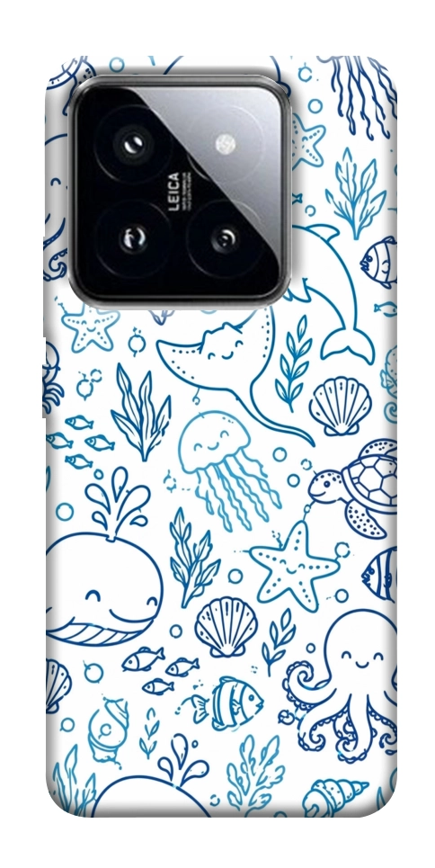 Чохол Sea pattern для Xiaomi 14 Pro