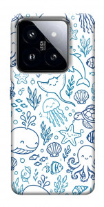 Чохол Sea pattern для Xiaomi 14 Pro