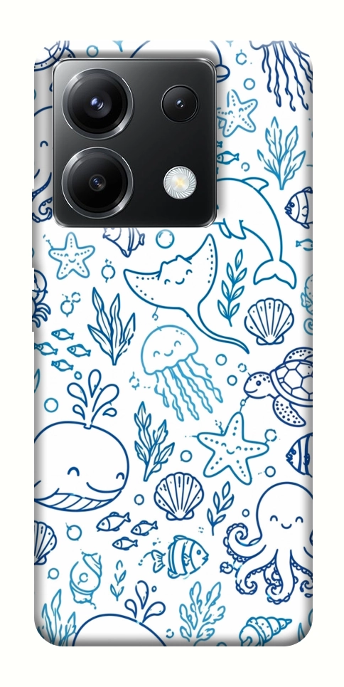 Чехол Sea pattern для Xiaomi Poco X6