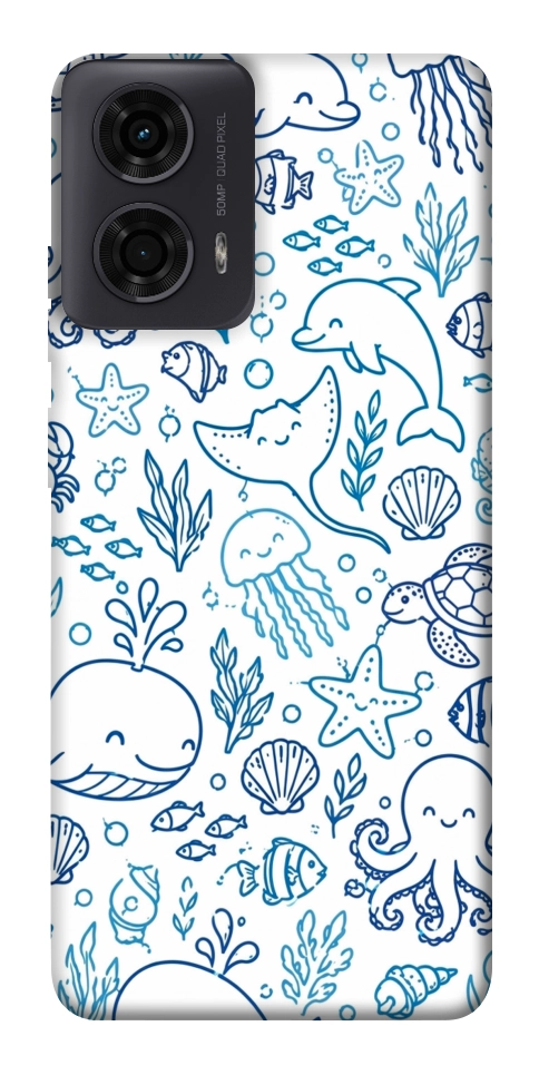 Чехол Sea pattern для Motorola Moto G24