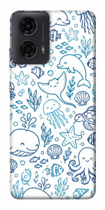 Чехол Sea pattern для Motorola Moto G24