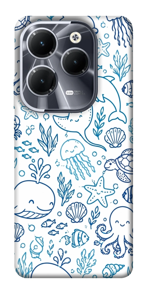 Чехол Sea pattern для Infinix Hot 40
