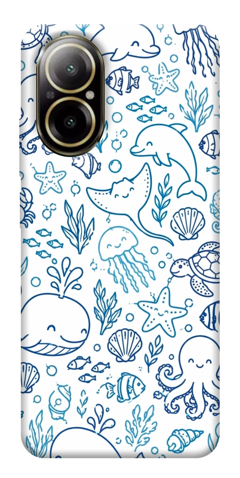 Чехол Sea pattern для Realme C67 4G