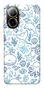 Чехол Sea pattern для Realme C67 4G