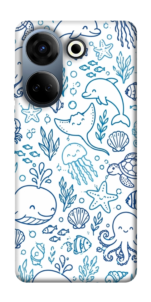 Чохол Sea pattern для TECNO Camon 20 Pro (CK7n)
