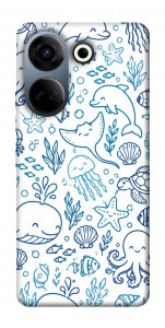 Чехол Sea pattern для TECNO Camon 20 Pro (CK7n)