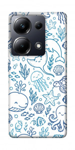 Чехол Sea pattern для Xiaomi Poco M6 Pro 4G
