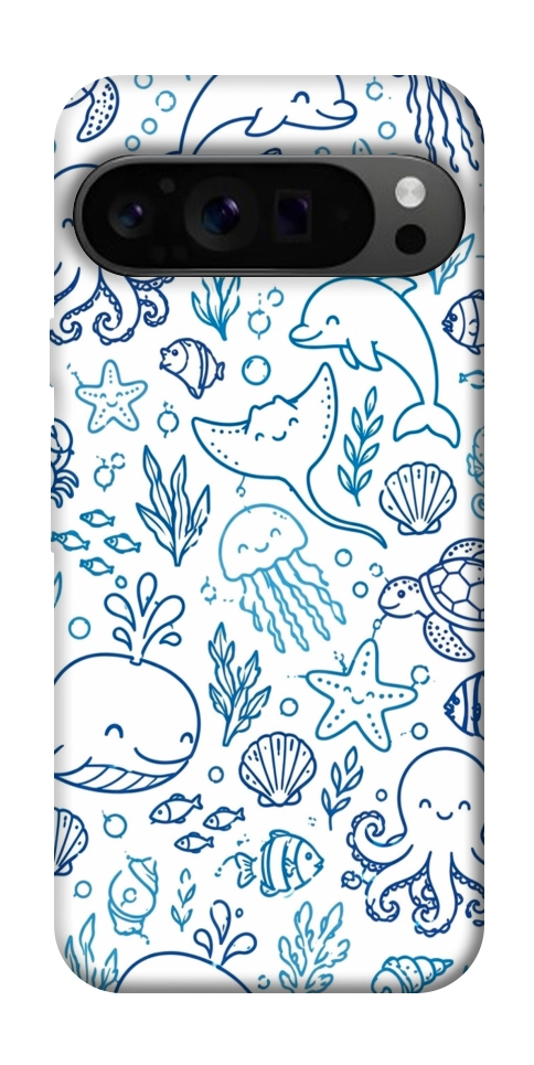 Чехол Sea pattern для Google Pixel 9 Pro