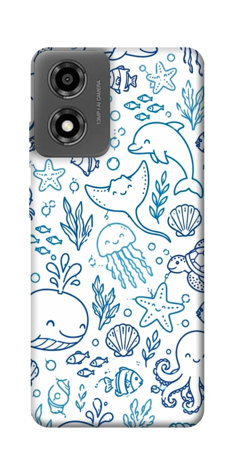 Чехол Sea pattern для Motorola Moto E14