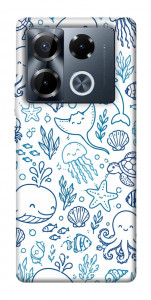 Чехол Sea pattern для Infinix Note 40 Pro 4G