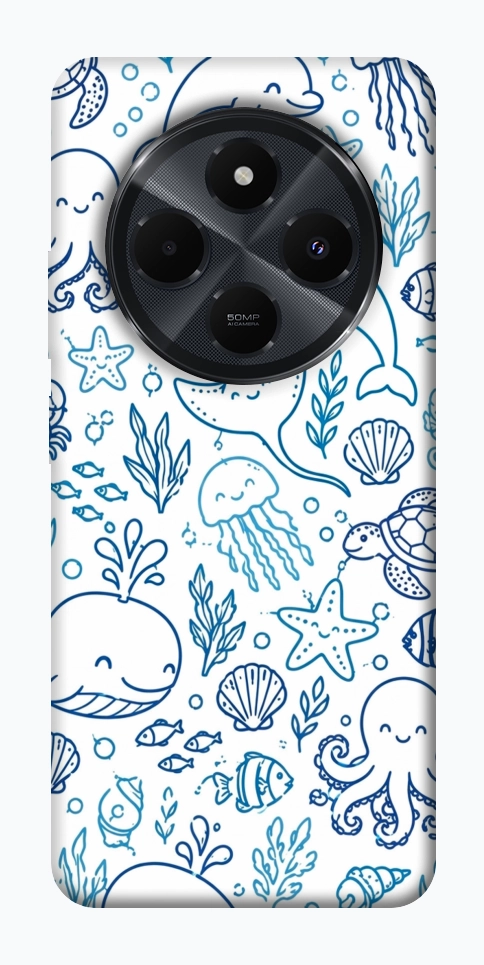 Чохол Sea pattern для Xiaomi Redmi 14C