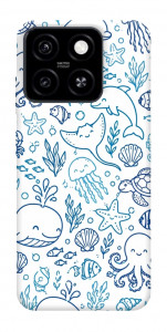 Чохол Sea pattern для ZTE Blade A55 4G