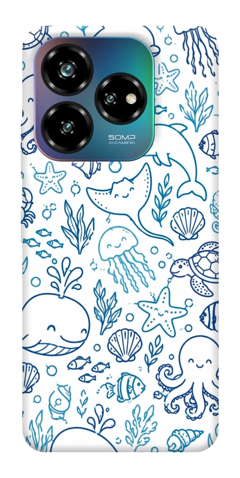 Чехол Sea pattern для ZTE Nubia V60