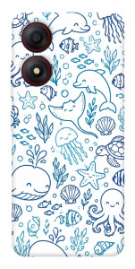 Чохол Sea pattern для ZTE Blade A34 4G