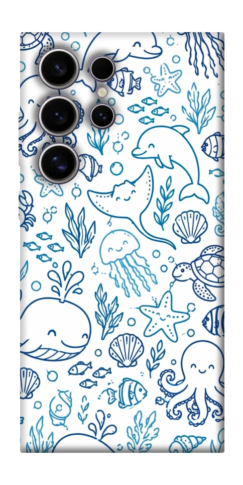 Чехол Sea pattern для Galaxy S25 Ultra