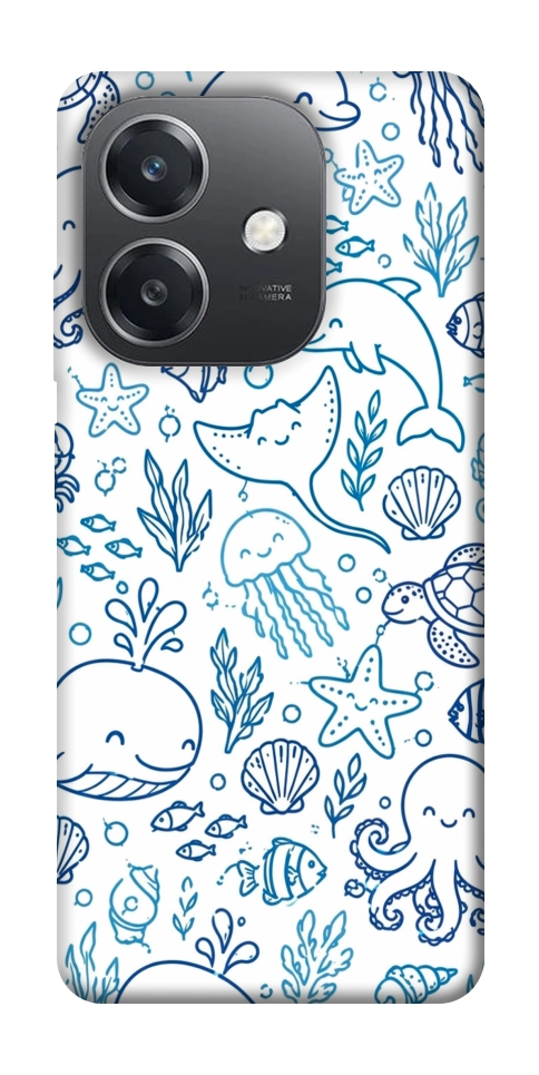 Чехол Sea pattern для Oppo А3х 4G