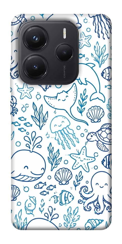 Чехол Sea pattern для Xiaomi Redmi Note 14 5G