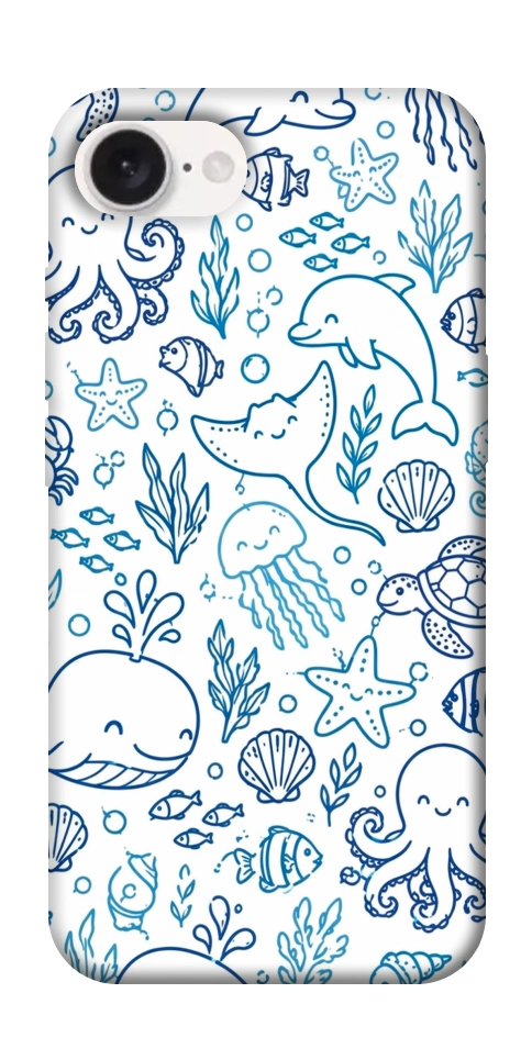 Чехол Sea pattern для iPhone 16e