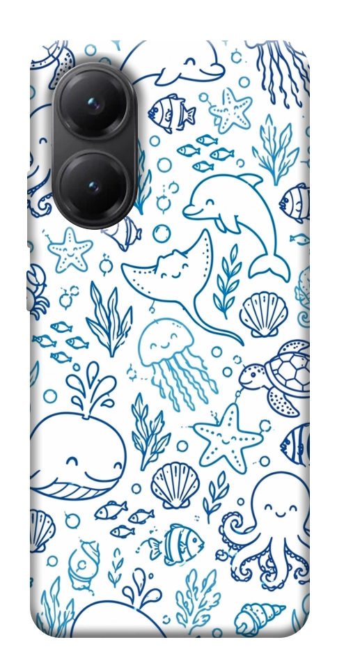 Чехол Sea pattern для Xiaomi Poco X7 Pro