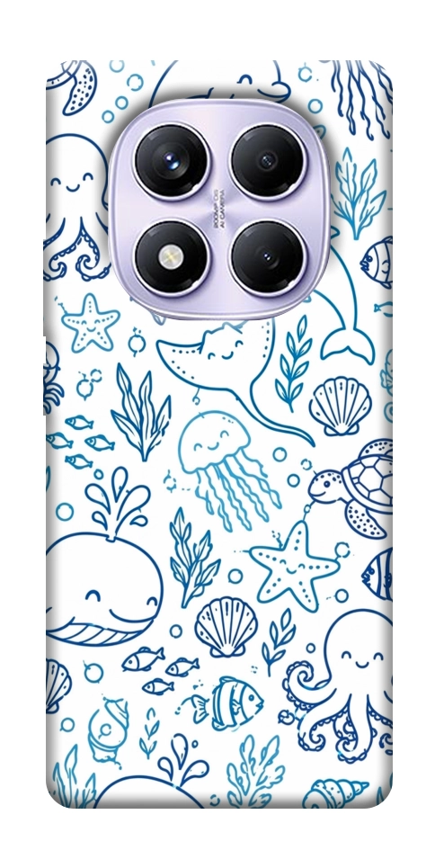 Чехол Sea pattern для Xiaomi Redmi Note 14 Pro 4G