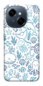 Чехол Sea pattern для TECNO Spark Go 1 (KL4)