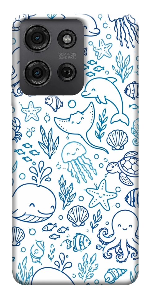 Чехол Sea pattern для Motorola Moto G75 5G