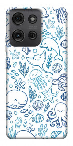 Чехол Sea pattern для Motorola Moto G75 5G