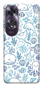 Чехол Sea pattern для Oppo A60 4G