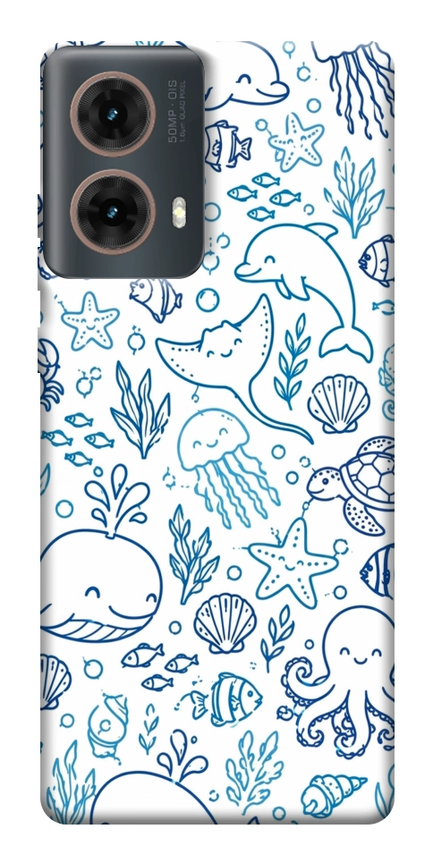 Чехол Sea pattern для Motorola Moto G85