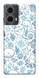 Чохол Sea pattern для Motorola Moto G85