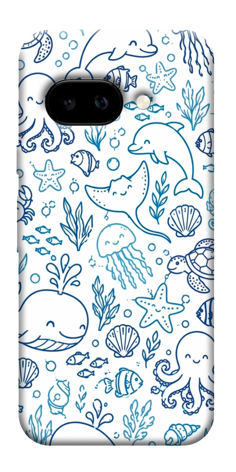 Чехол Sea pattern для Google Pixel 9a