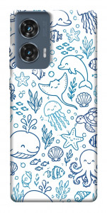 Чехол Sea pattern для Motorola Edge 50 Fusion